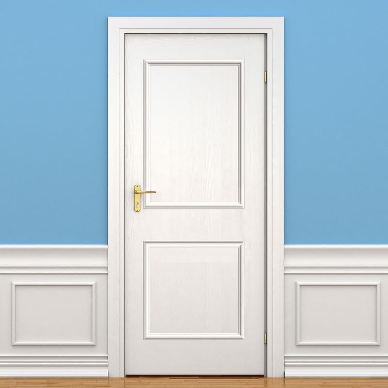 Colingmill 1 Set Peel and Stick Door Moulding Trim Kit Premade Wall Moulding Panels Flexible Self Adhesive 3D Wainscoting Panels for Mirror Window Frame Decor (Top 22"x36" and Bottom 22"x24") - Image 1